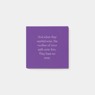 Scripture Quote John 2 3 Post-it Block