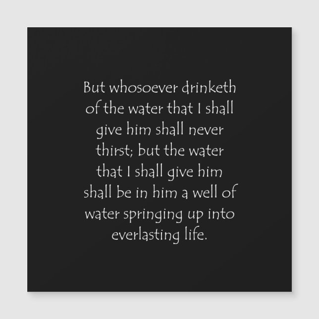 Scripture Quote John 4 14 (Framsida)