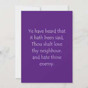 Scripture Quote Matthew 5 43 Tack Kort