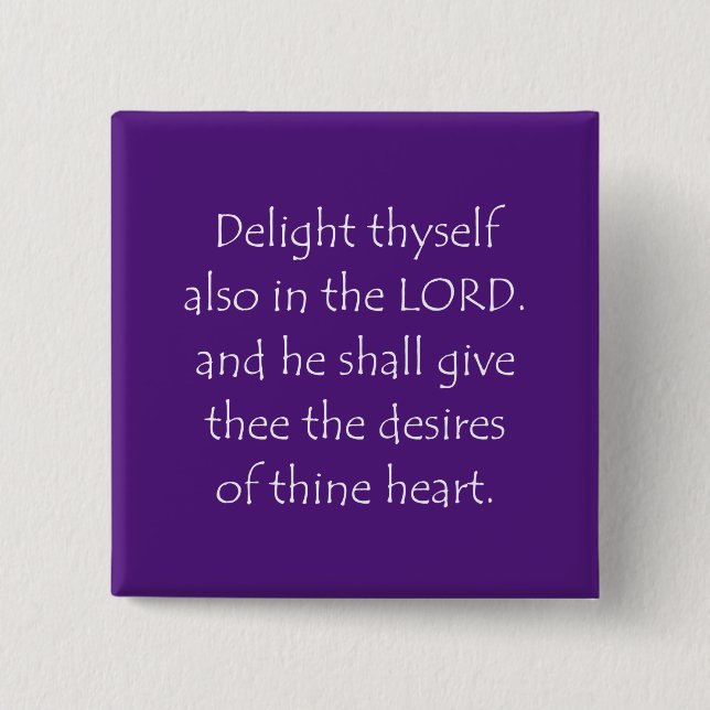 Scripture Quote Psalms 37 4 Knapp (Framsida)