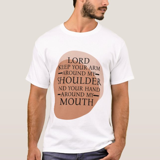 Scripture Shirt Lord Behålla Arm Manar T Shirt (Framsida)