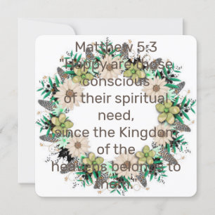Scripture Verse Andlig Matthew, Kungariket