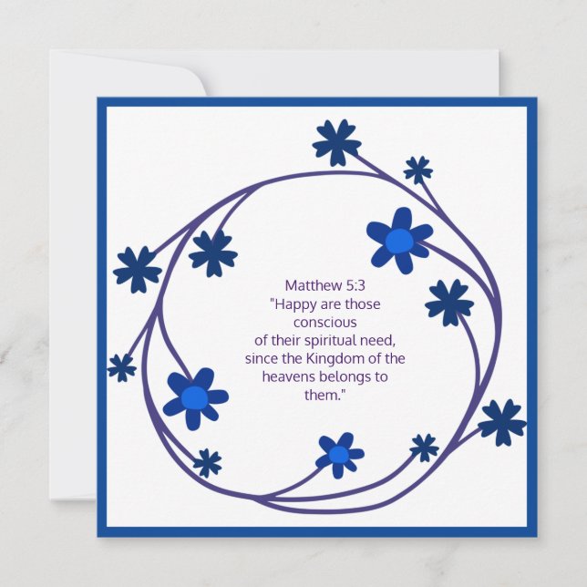 Scripture Verse Andlig Message Kingdom (Framsida)