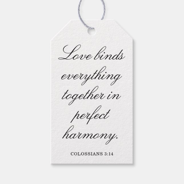 Scripture Wedding Centerpiece, Bridal Shower Decor Presentetikett (Framsidan)