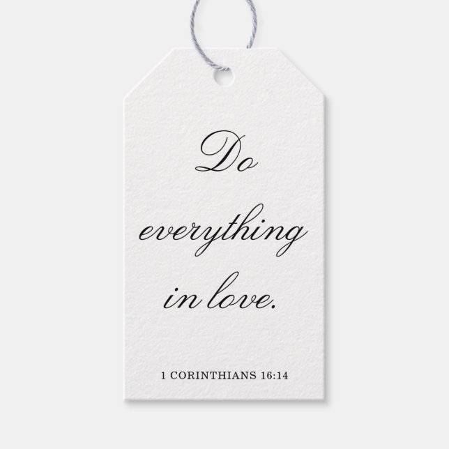 Scripture Wedding Centerpiece, Bridal Shower Decor Presentetikett (Framsidan)