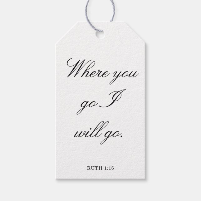 Scripture Wedding Centerpiece, Bridal Shower Decor Presentetikett (Framsidan)