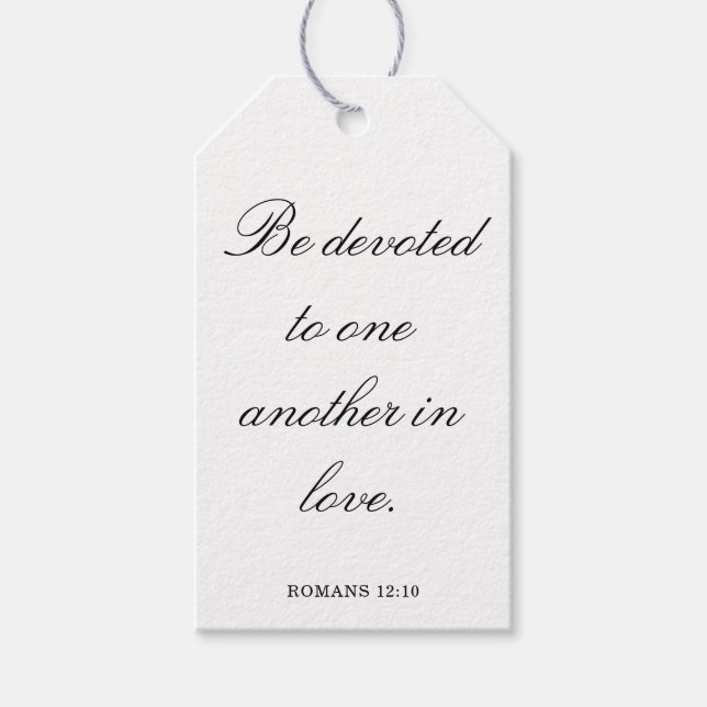 Scripture Wedding Centerpiece, Bridal Shower Decor Presentetikett (Framsidan)