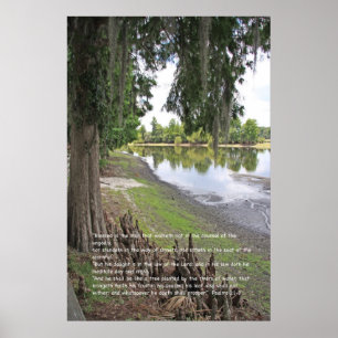 Scriptureaffisch för Psalm 1, version C Poster