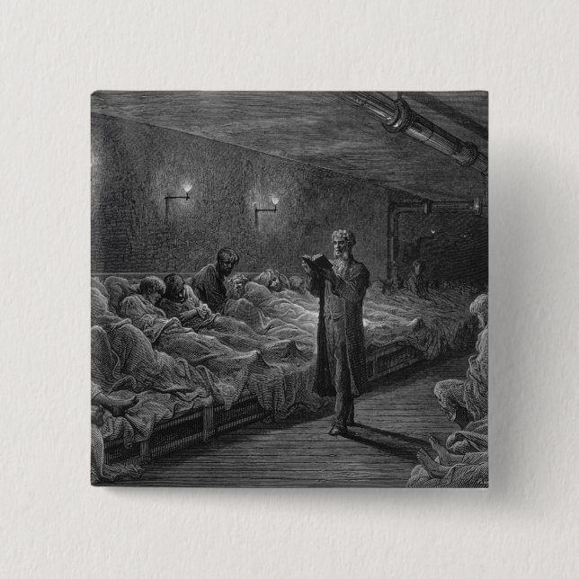 Scriptureavläsare i en nattfristad knapp (Framsida)