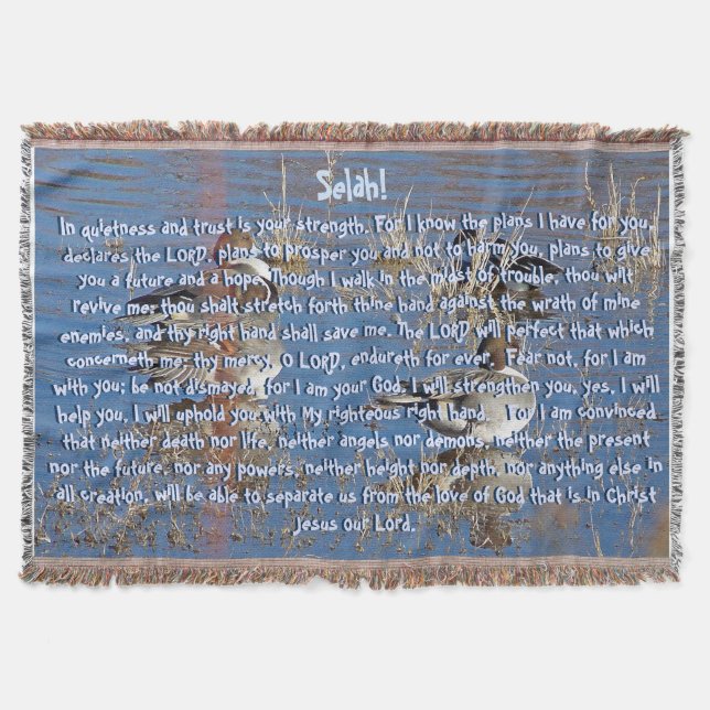 Scripturelöften av filten för gudankakast mysfilt (Framsidan)