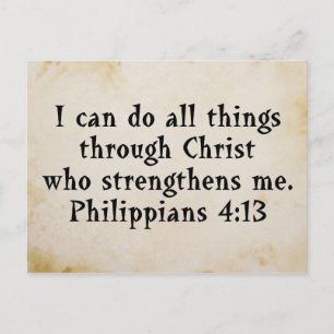 scripturePhil 4:13 Vykort