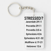 Scripturesrektangel (enkelsidiga) Keychain