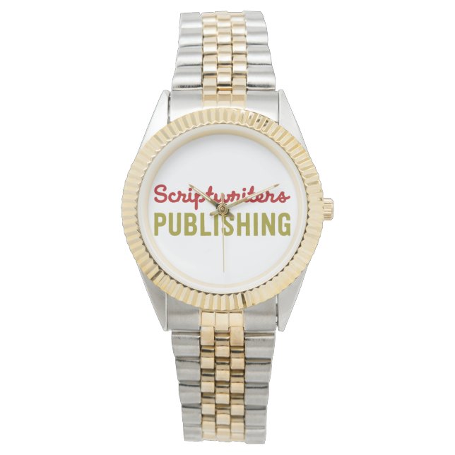 Scriptwriters Publishing Red/Guld Watch Armbandsur (Framsida)