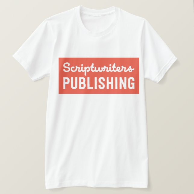 Scriptwritersheltäckandepersika T Shirt (Design framsida)