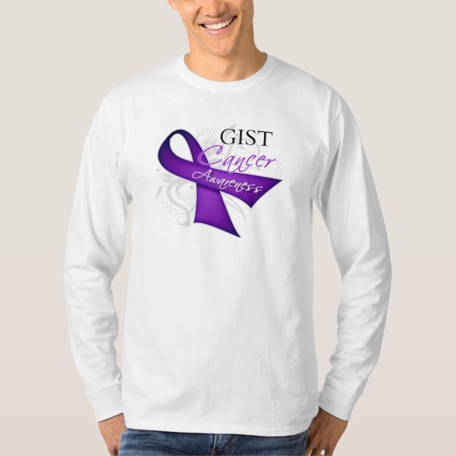 Scroll Band GIST Cancer Medvetenhet Tee (Framsida)