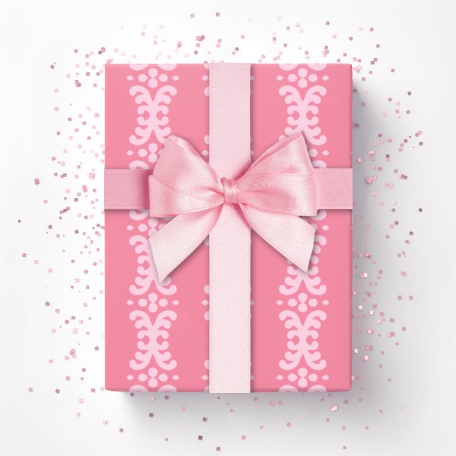 Scroll Dot i rosa Presentpapper (Skapare uppladdad)