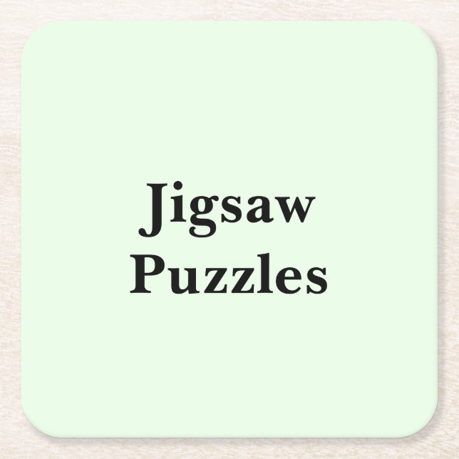 Scroll Down To See These Jigsaw Puzzles Underlägg Papper Kvadrat (Framsidan)