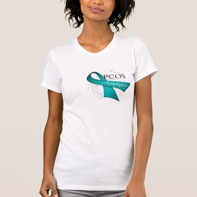 Scroll Ribbon - PCOS-medvetenhet Tröja (Framsida)