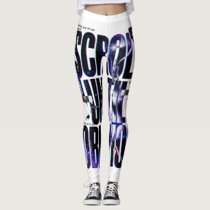 SCROLL TILLS DUGLÖMSKA Brutalistisk Social Media Leggings