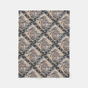 Scrolled Gräns Home Decor Fleecefilt