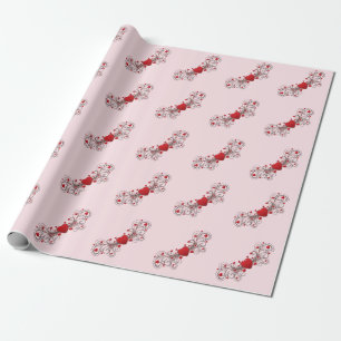 Scrolled Hearts Romantic Presentpapper