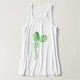 Scrolled La Fee Verte Linne Med Racerback