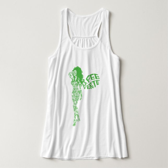 Scrolled La Fee Verte Linne Med Racerback (Design framsida)
