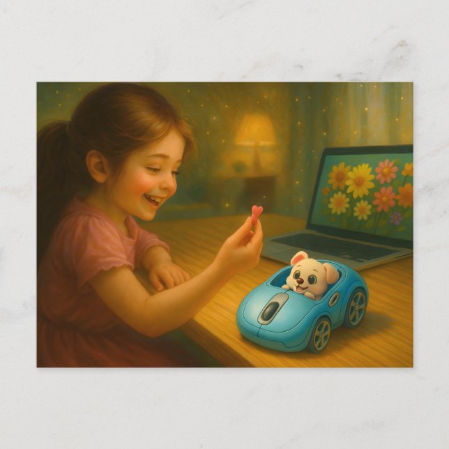 Scrolling Fairytale. Vykort (Framsida)