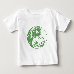 Scrolling Yin & Yang (grönt) Tee Shirt