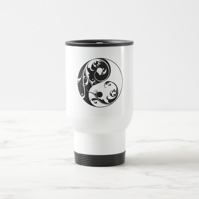 Scrolling Yin & Yang (svart) Resemugg (Center)
