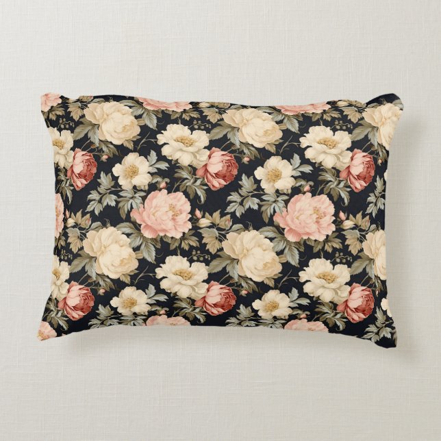 Scrollsar med ro Victorian stil Prydnadskudde (Baksidan)