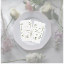 Scrollwork Design Klockor Bröllop Placeringskort