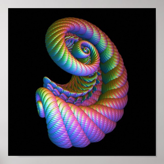 Scrollwork Rainbow Cornucopia Poster (Framsidan)