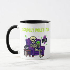 Scrolly Polly-Itis Mugg - 99 procent Innehåll, 1 p