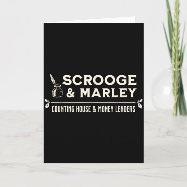 Scrooge And Marley Counting House Ens  Kort (Framsida)