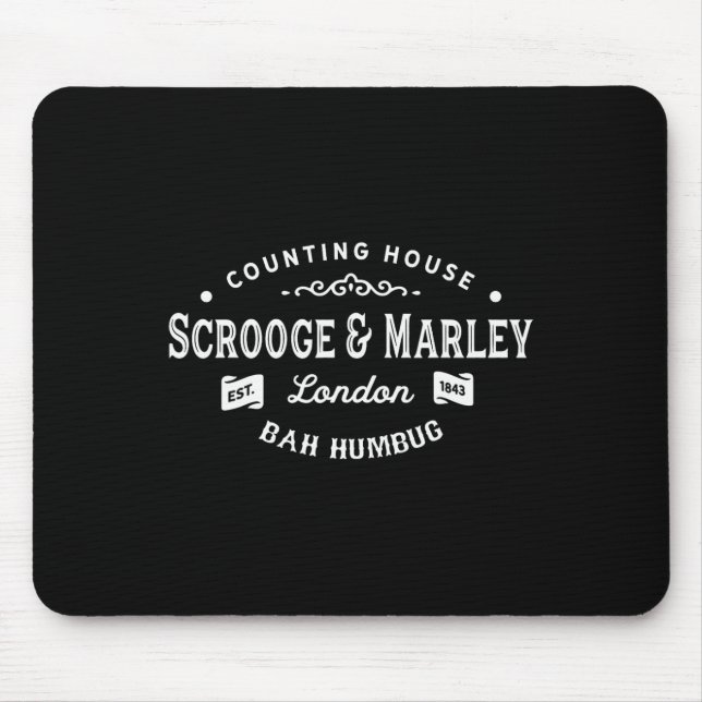 Scrooge and Marley Counting House jul Sång Musmatta (Framsidan)