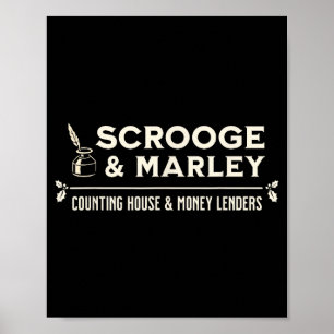 Scrooge And Marley Räknar Hus Ens  Poster
