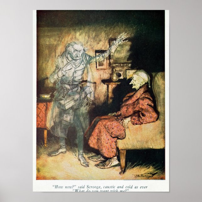 Scrooge and The Ghost of Marley Poster (Framsidan)