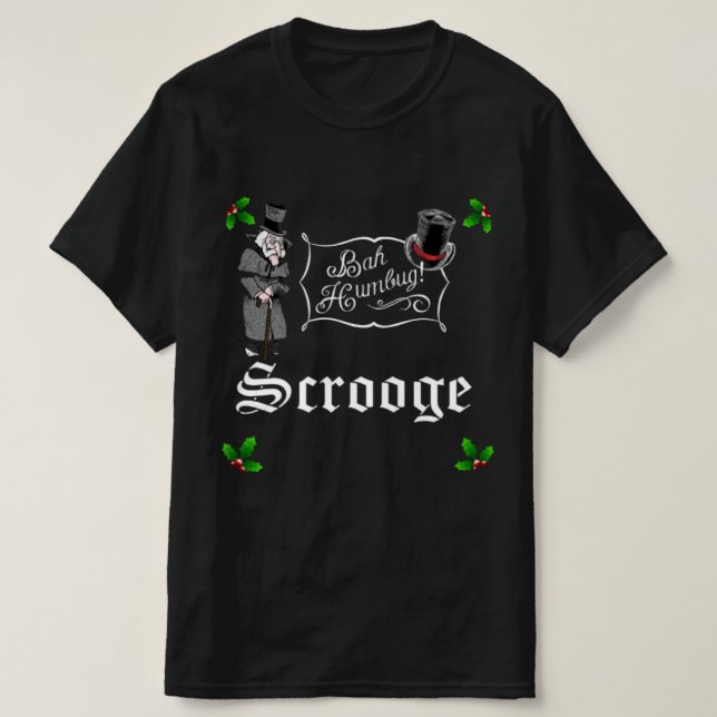 SCROOGE Bah Humbug jul T-Shirt (Design framsida)