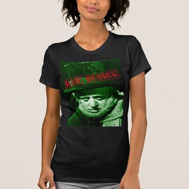 Scrooge Bah Humbug jul T-Shirt Design (Framsida)