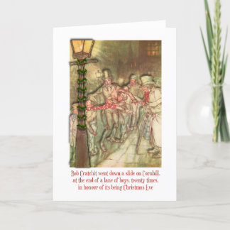 Scrooge Charles Dickens julkort Helgkort