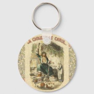 Scrooge Christmas Carol Art Print Illustration Nyckelring