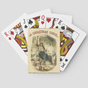 Scrooge Ghost of Julklapp Victorian Casinokort