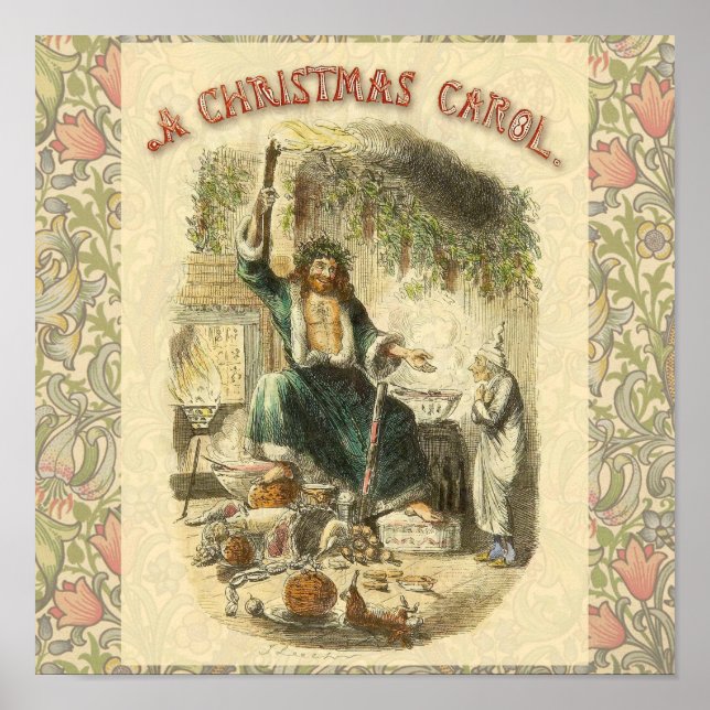 Scrooge Ghost of Julklapp Victorian Poster (Framsidan)