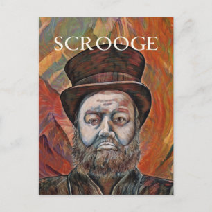 Scrooge Helg Vykort