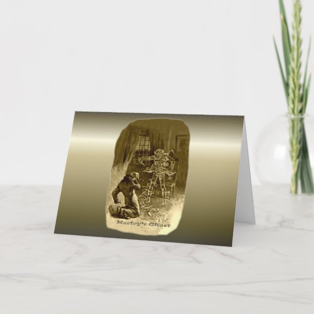 Scrooge Jul - Jul Sång Helgkort (Framsida)