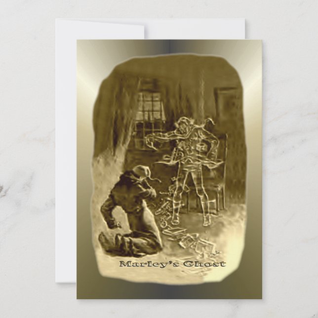 Scrooge Jul - Jul Sång Julkort (Framsida)