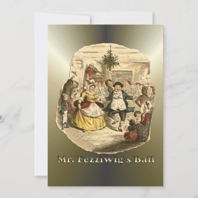 Scrooge Jul - Jul Sång Julkort (Framsida)