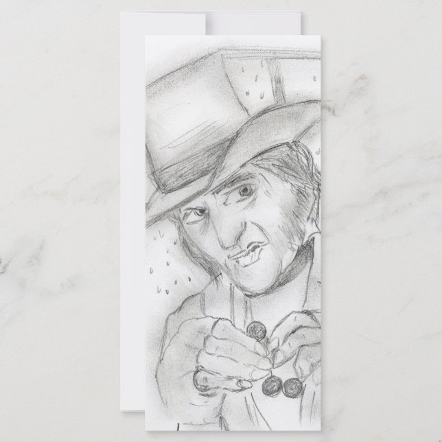 Scrooge - Jul Sång Biljett (Framsida)