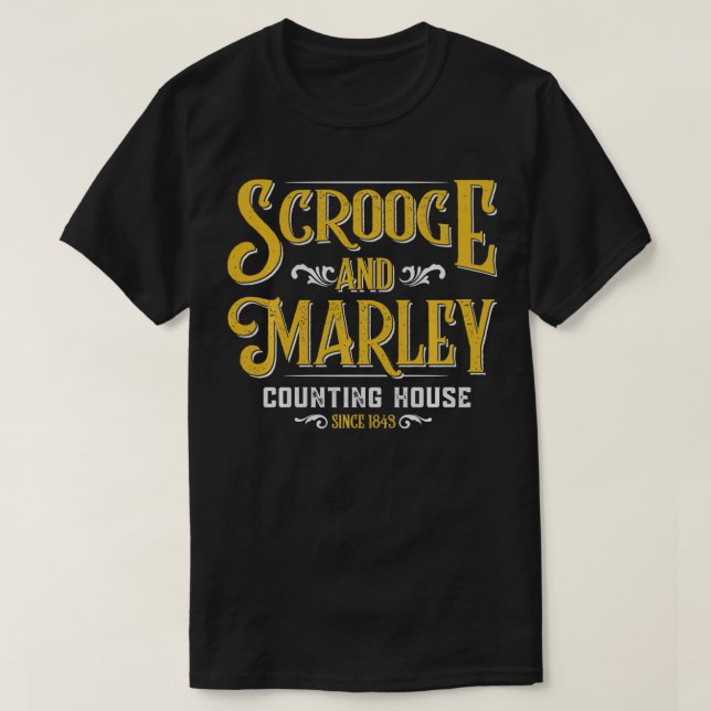 Scrooge & Marley Counting House-jul T Shirt (Design framsida)